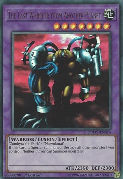 The Last Warrior from Another Planet