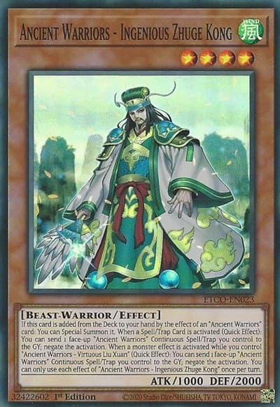 Ancient Warriors - Ingenious Zhuge Kong