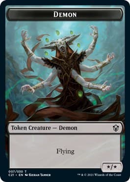 Demon // Fungus Beast Double-Sided Token