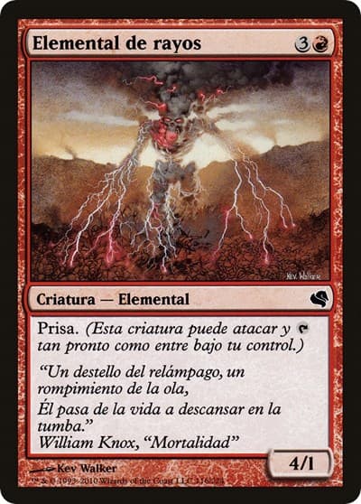 Lightning Elemental (Spanish) - "Elemental de rayos"