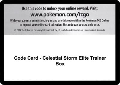 Code Card - Celestial Storm Elite Trainer Box
