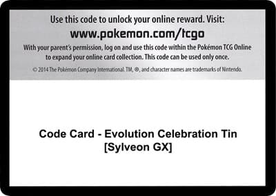 Code Card - Evolution Celebration Tin [Sylveon GX]