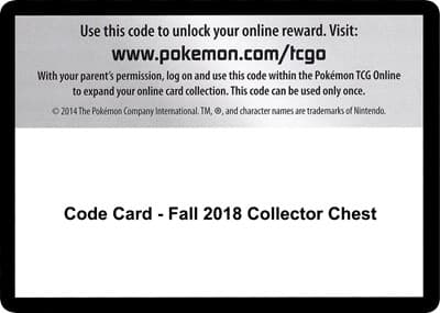 Code Card - Fall 2018 Collector Chest