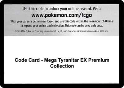 Code Card - Mega Tyranitar EX Premium Collection