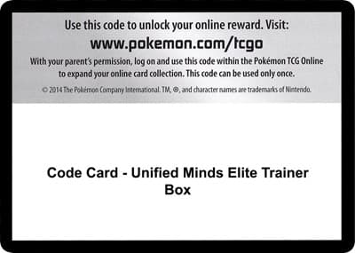 Code Card - Unified Minds Elite Trainer Box