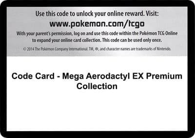 Code Card - Mega Aerodactyl EX Premium Collection