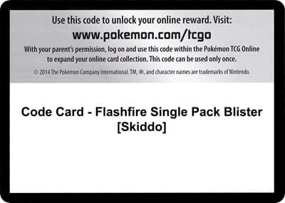 Code Card - Flashfire Single Pack Blister [Skiddo]