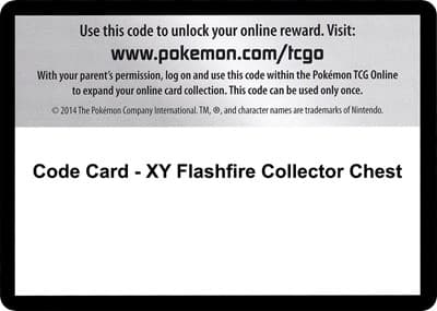 Code Card - XY Flashfire Collector Chest