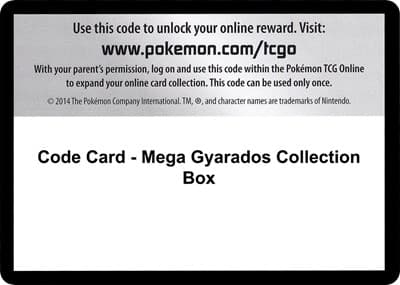Code Card - Mega Gyarados Collection Box