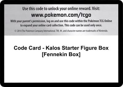 Code Card - Kalos Starter Figure Box [Fennekin Box]