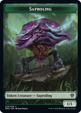 Saproling // Elemental Double-Sided Token