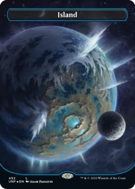 Island (492) (Borderless) (Galaxy Foil)