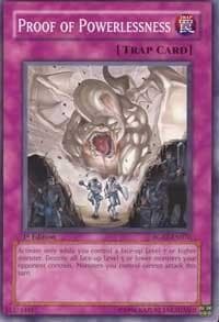 Proof of Powerlessness