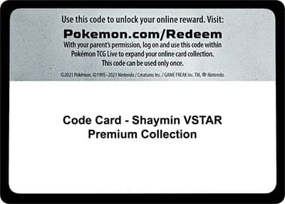 Code Card - Shaymin VSTAR Premium Collection