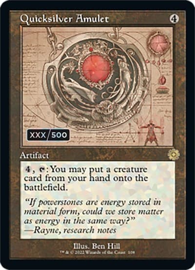 Quicksilver Amulet (Schematic) (Serial Numbered)