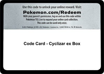 Code Card - Cyclizar ex Box