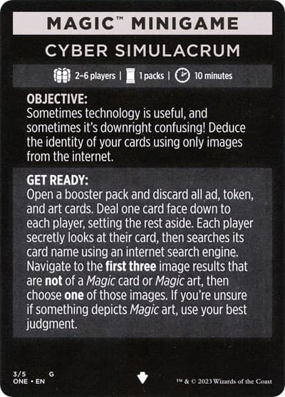Magic Minigame: Cyber Simulacrum
