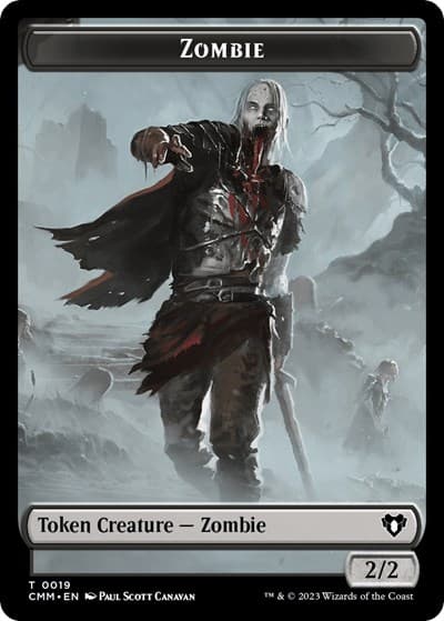 Zombie (0019) // Cat (0030) Double-Sided Token