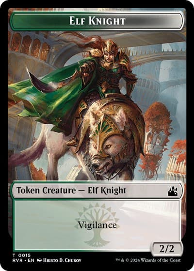 Elf Knight // Sphinx Double-Sided Token