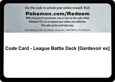 Code Card - League Battle Deck [Gardevoir ex]