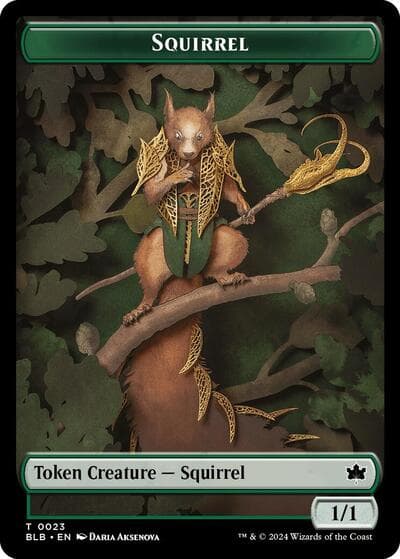 Squirrel // Treasure Double-Sided Token