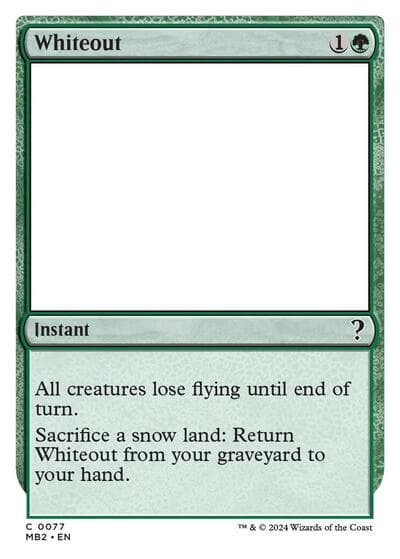 Whiteout (White Border)
