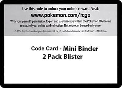 Code Card - Mini Binder 2 Pack Blister