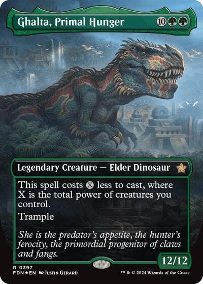 Ghalta, Primal Hunger (Borderless) (Mana Foil)