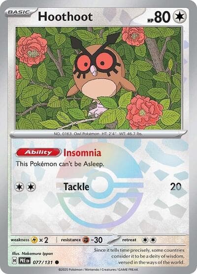 Hoothoot (Poke Ball Pattern)