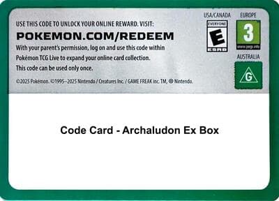 Code Card - Archaludon ex Box