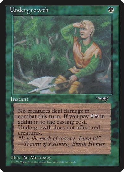 Undergrowth (Holding Axe)